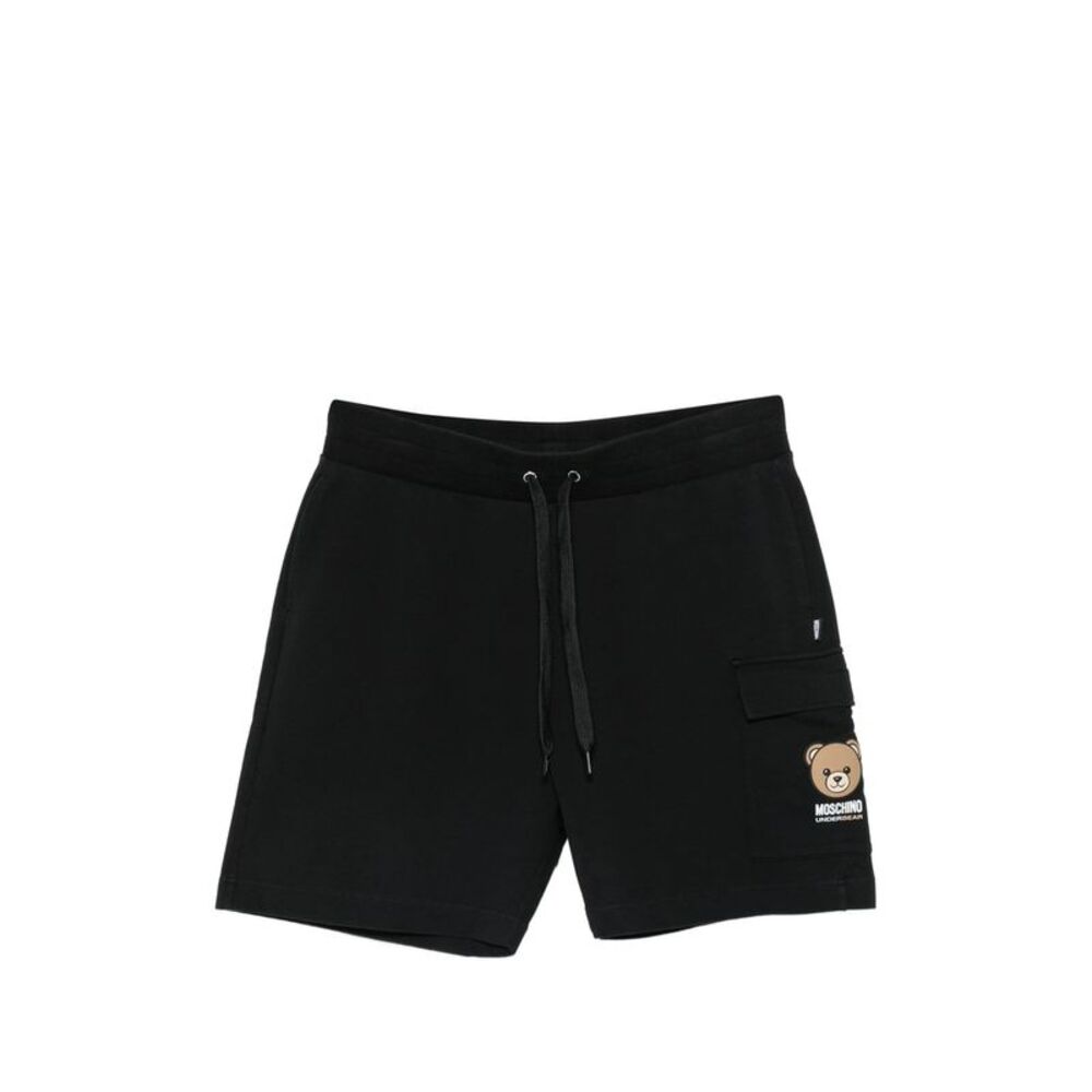 Moschino Black Shorts - Track & Running Shorts Men